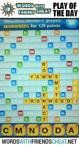 Words With Friends - Play Of The Day