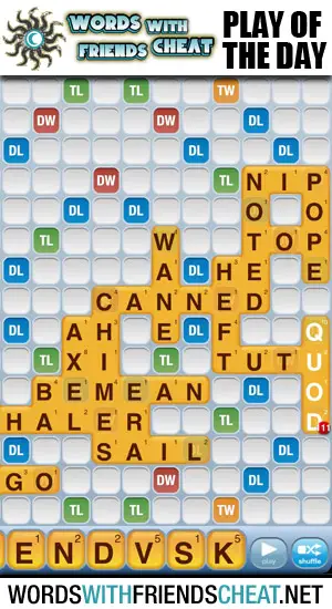 Words With Friends - Play Of The Day