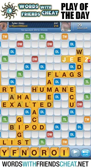 Words With Friends - Play Of The Day