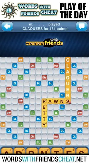 Words With Friends - Play Of The Day