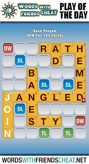 Words With Friends - Play Of The Day