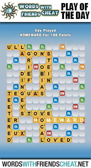 Words With Friends - Play Of The Day